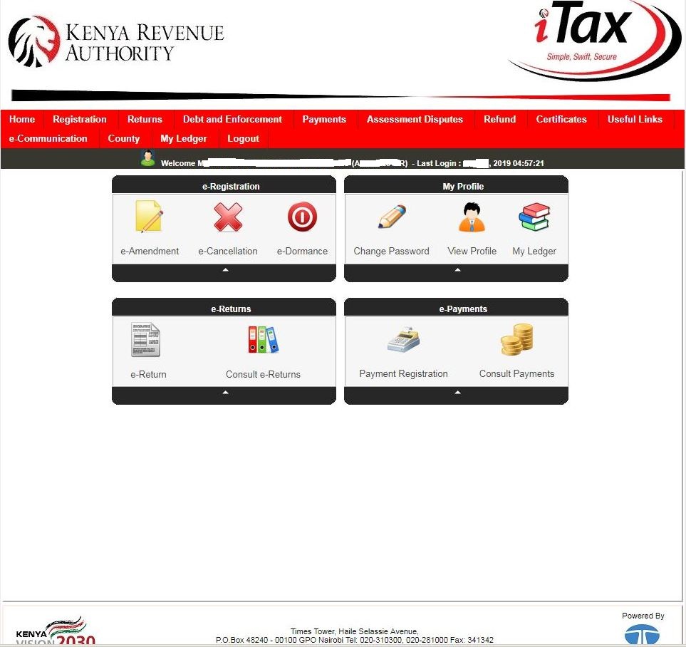 itax dashboard