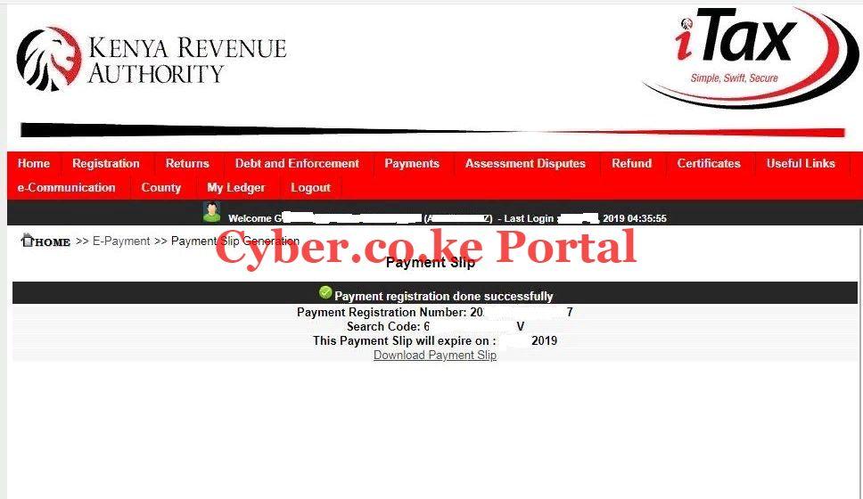 download and print advance tax payment slip
