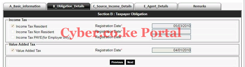 tax obligation details