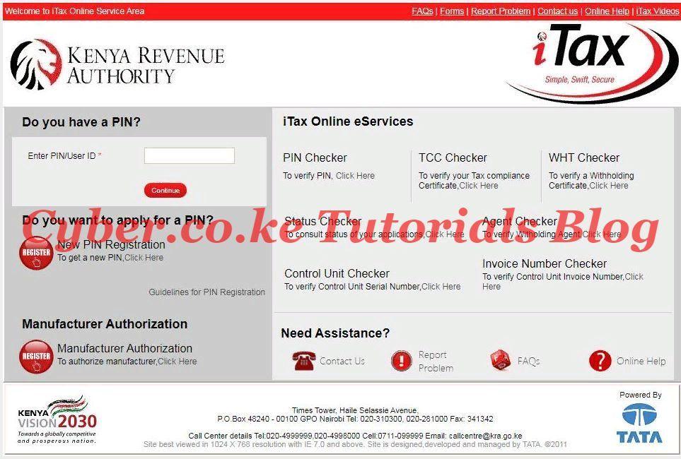 access kra itax portal