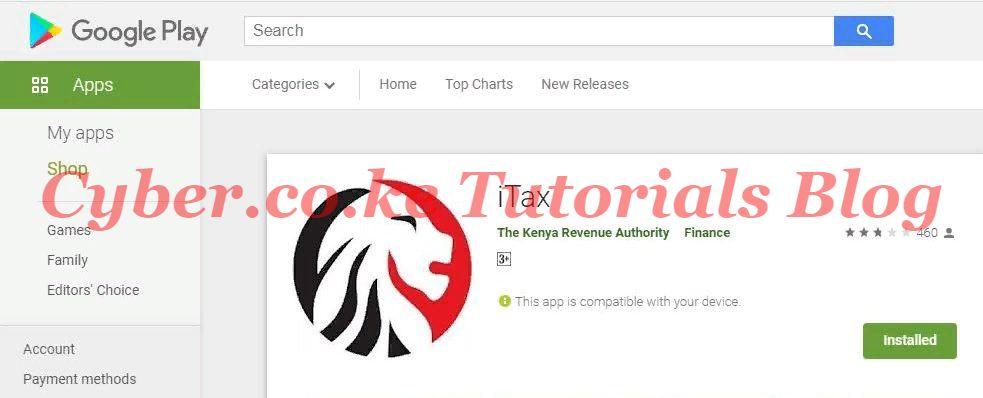 download kra itax mobile app