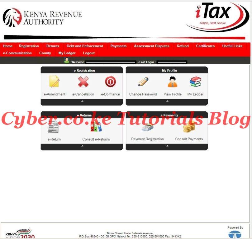 view itax account dashboard