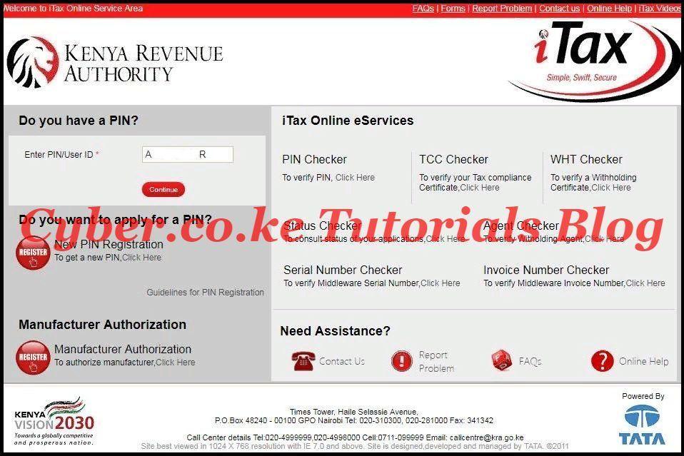 access kra itax portal