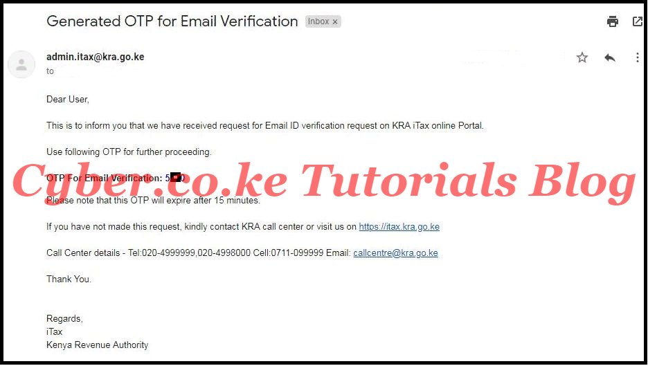generated otp for email verification