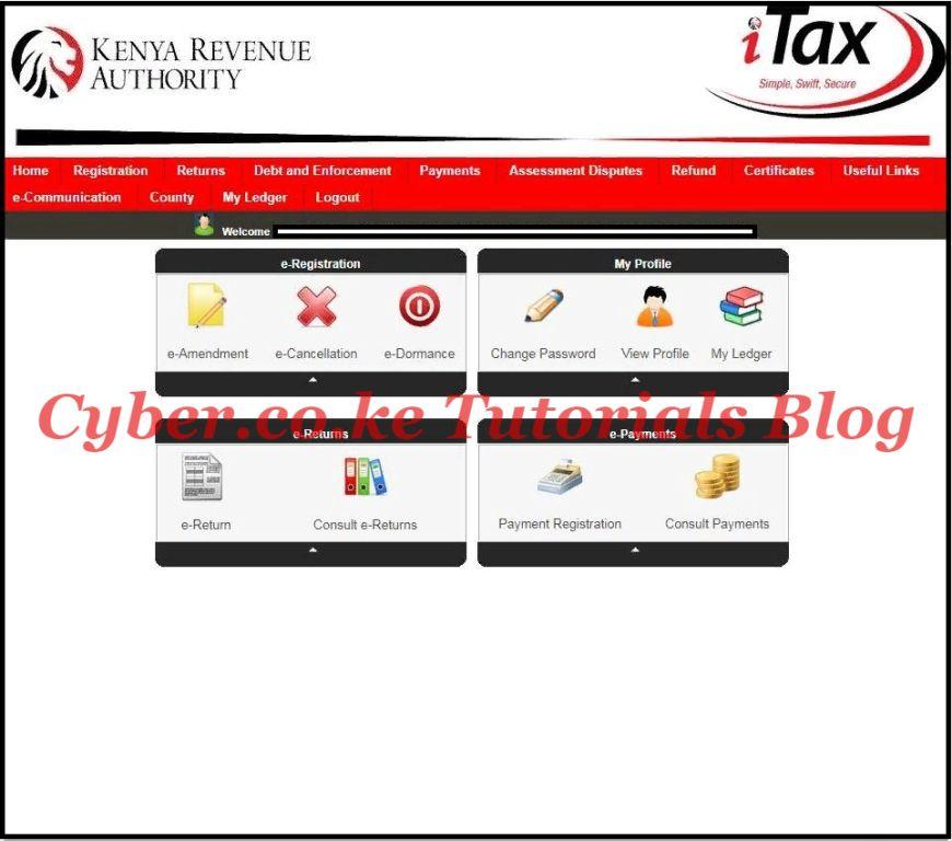 kra itax dashboard