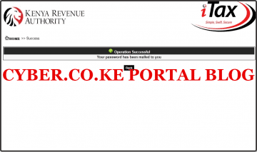 How To Receive New KRA Password For Locked iTax Account