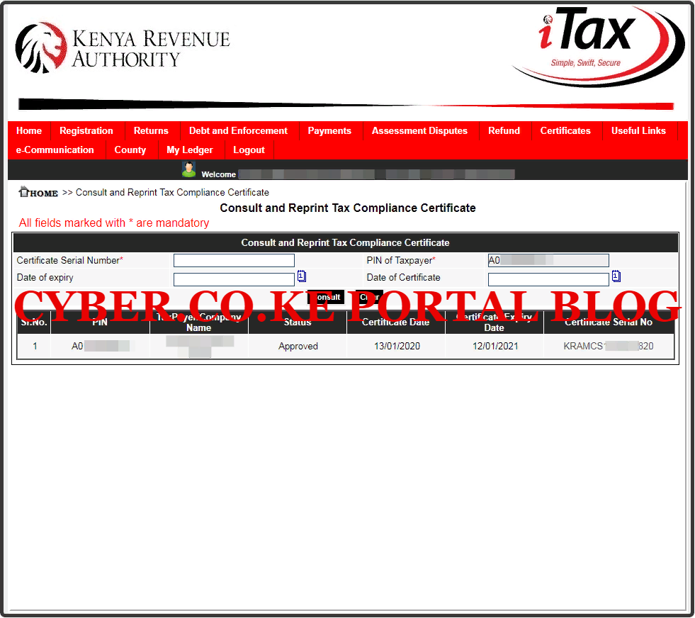 download kra clearance certificate