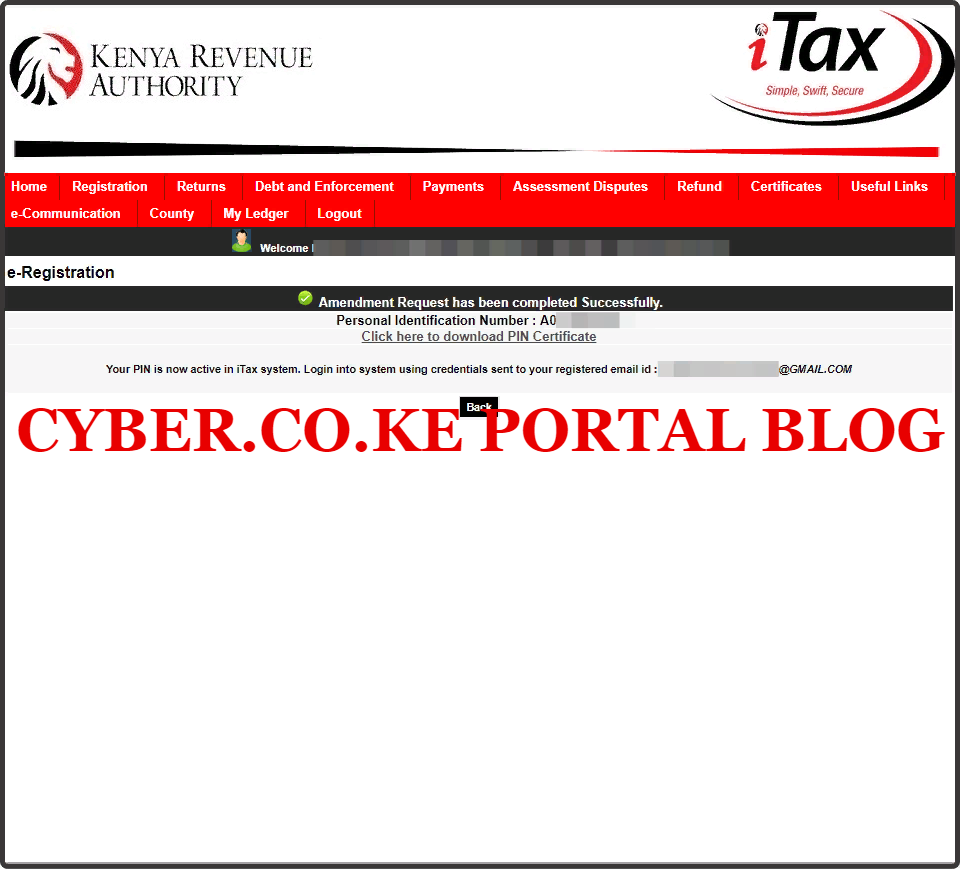 download turnover tax acknowledgement receipt