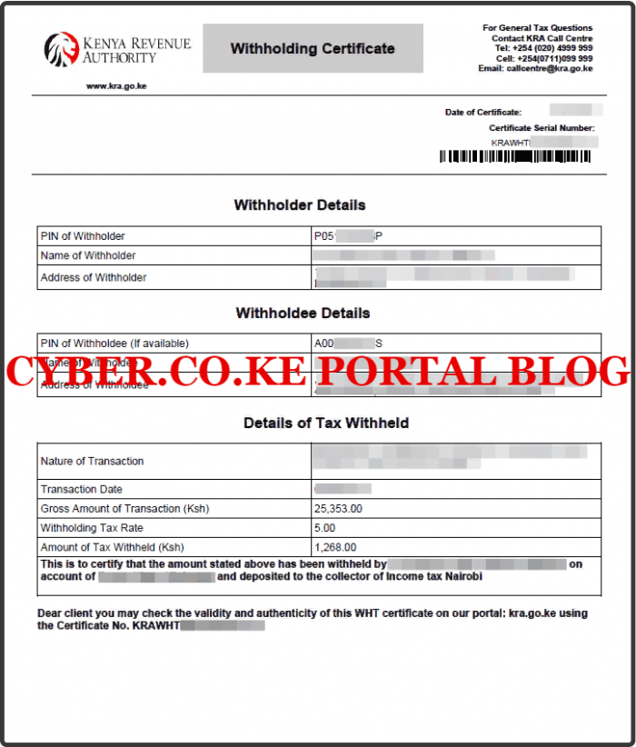 How To Verify KRA Withholding Certificate Using WHT Checker