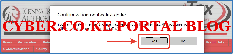 register for turnover tax on kra itax portal