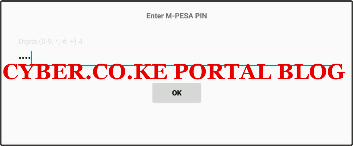 enter mpesa pin and confirm details