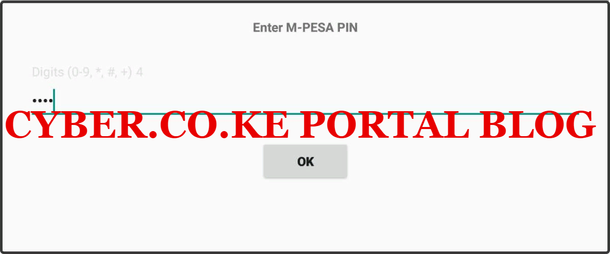 enter mpesa pin