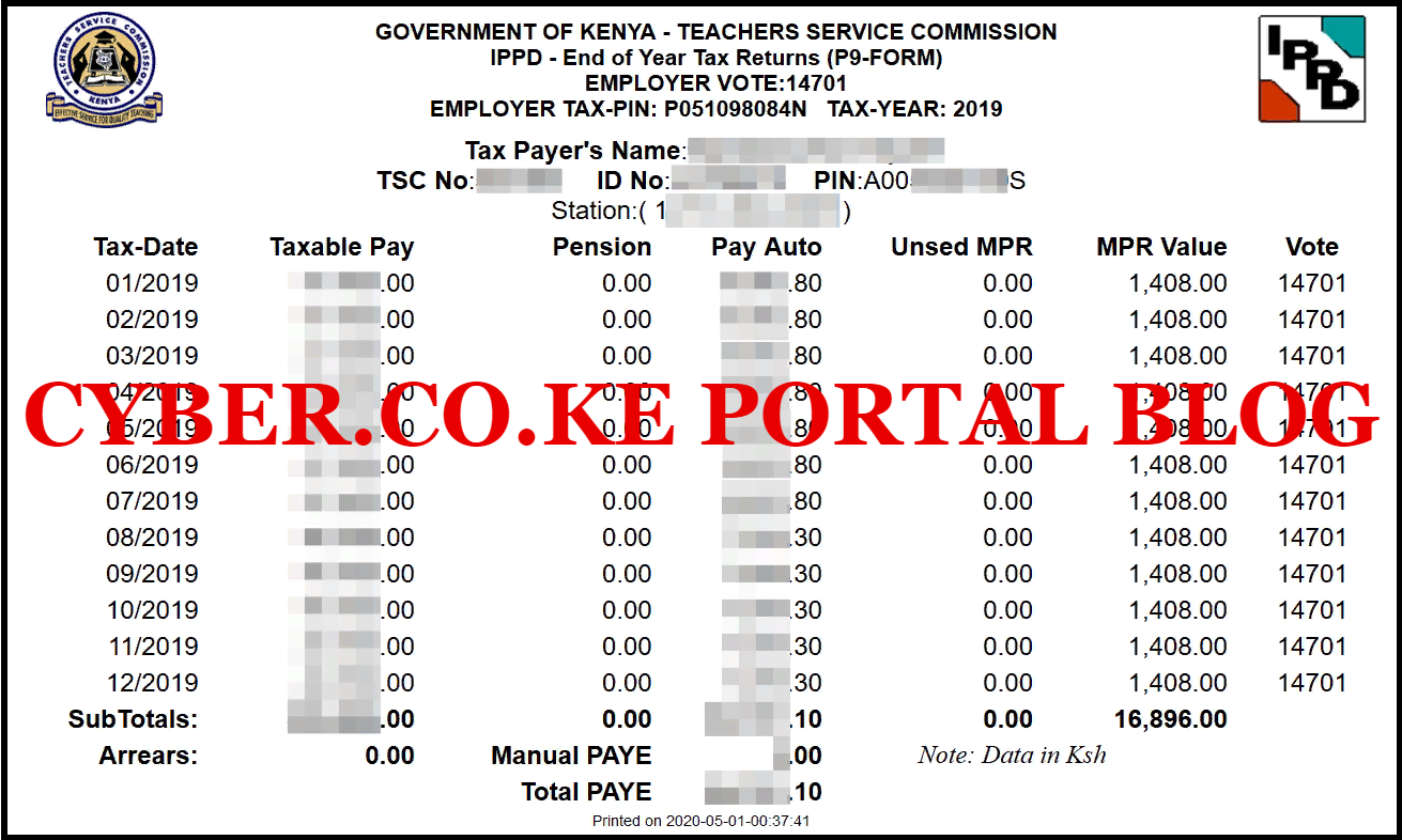 tsc 9p form