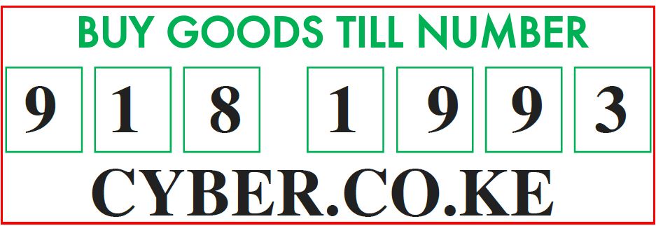 CYBER TILL NUMBER