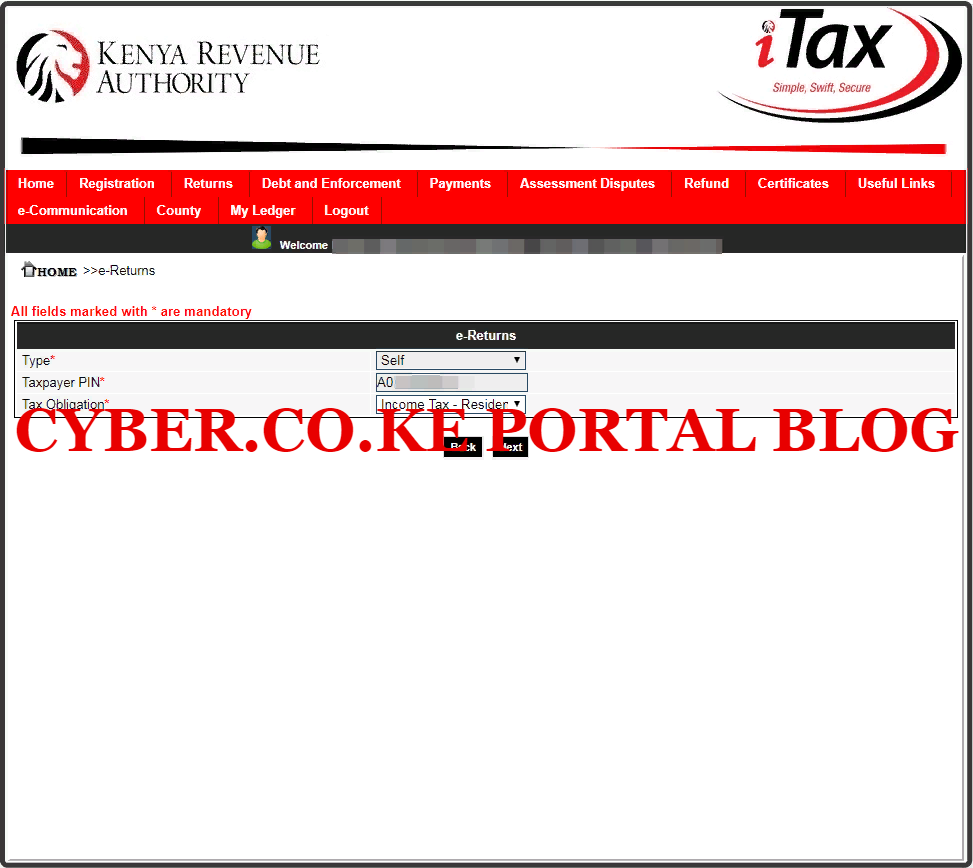kra income tax resident individual