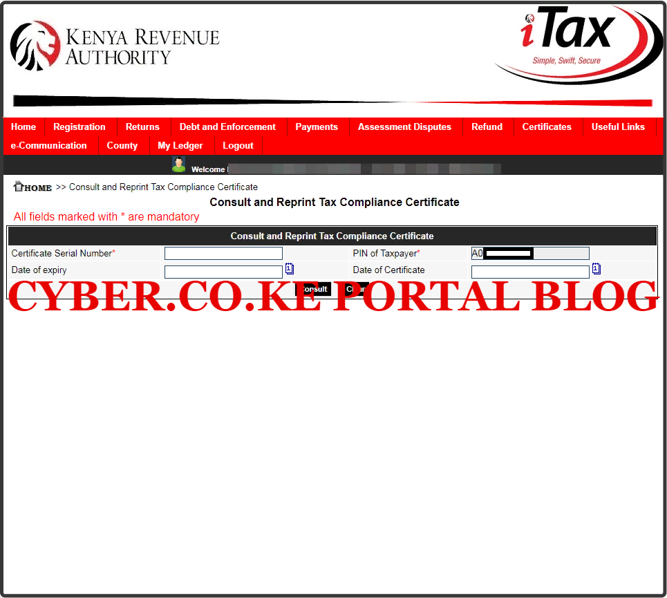 reprint kra clearance certificate