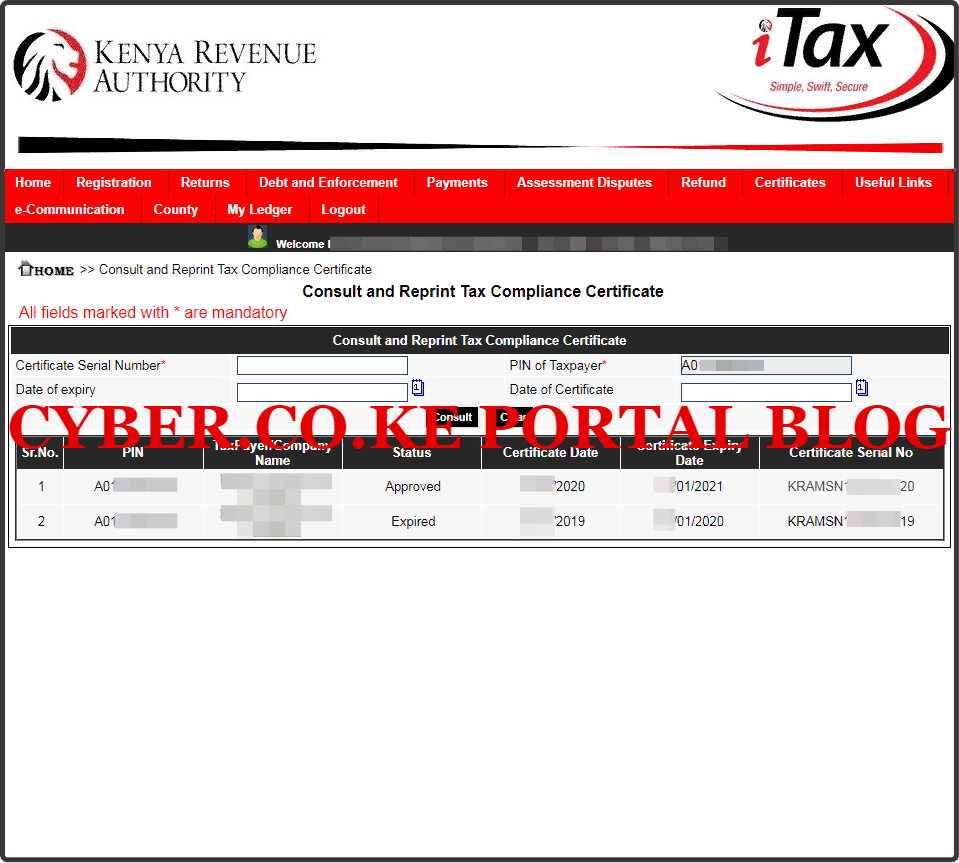 download kra clearance certificate