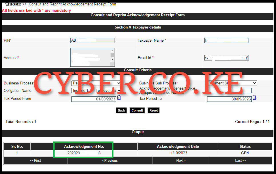 Download Turnover Tax Payment Slip