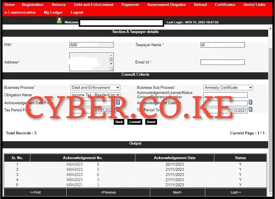 Download The Reprinted KRA Amnesty Certificate
