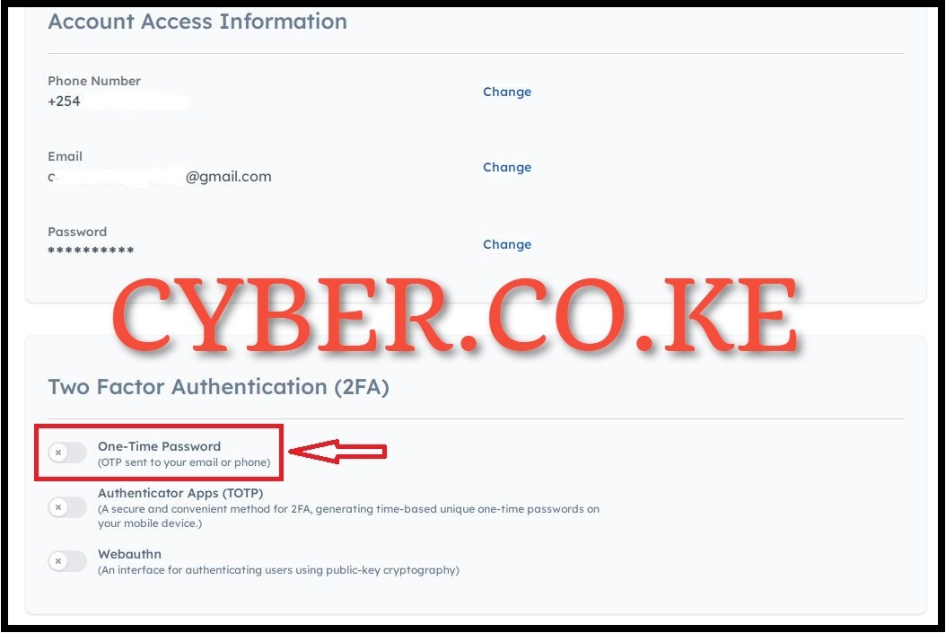 Set up Two Factor Authentication (2FA) on eCitizen 