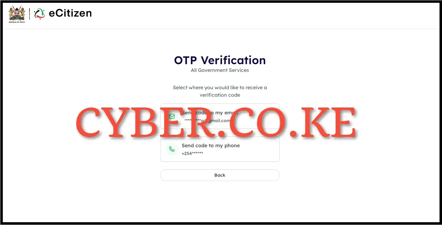 eCitizen OTP Verification