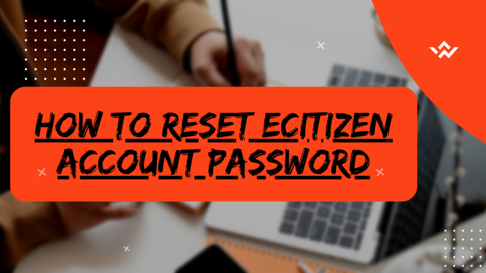 how to reset ecitizen account password