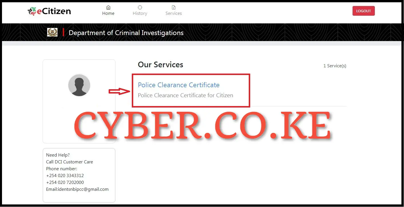 Click On Good Conduct Certificate