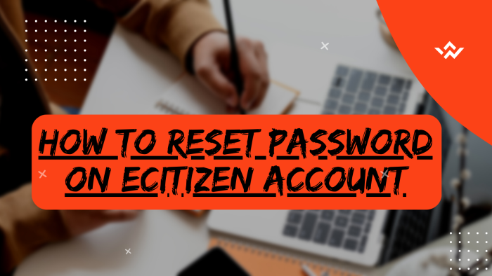 How To Reset Password On eCitizen Account