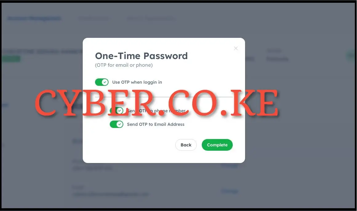 One Time Password