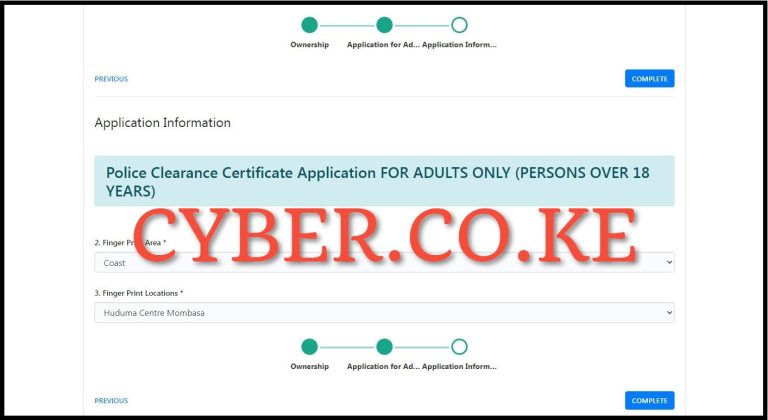 How To Apply For Police Clearance Certificate On eCitizen