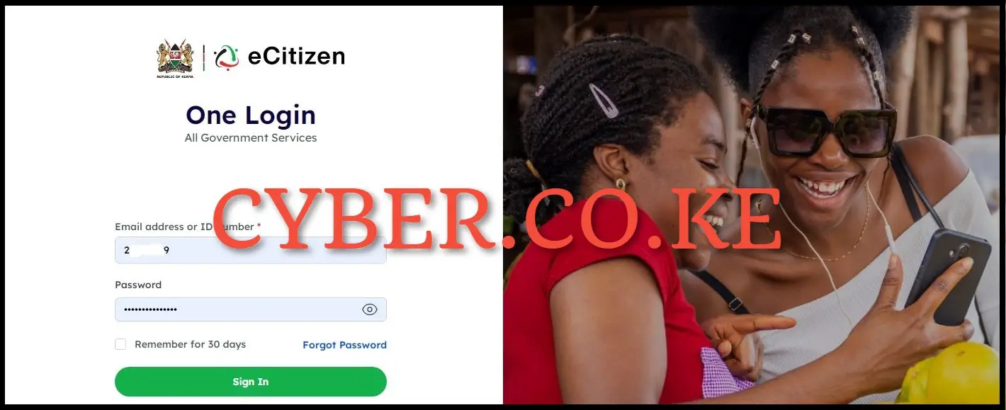 Sign Into eCitizen Account