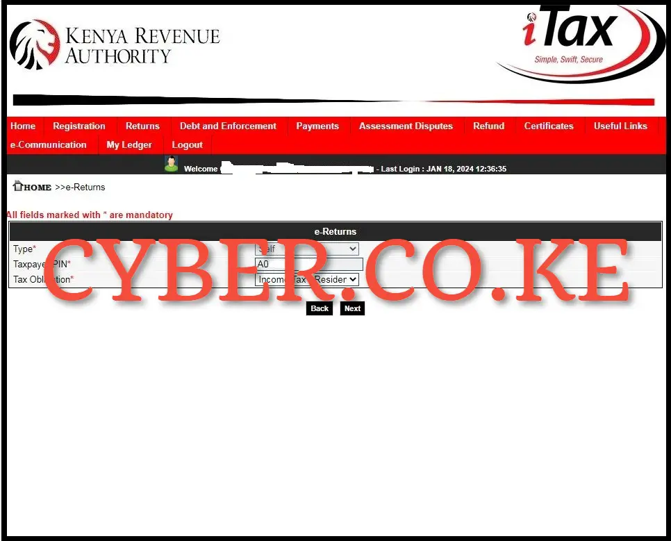 Select KRA Tax Obligation