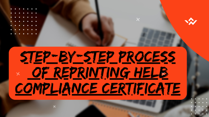 Step-by-Step Process of Reprinting HELB Compliance Certificate