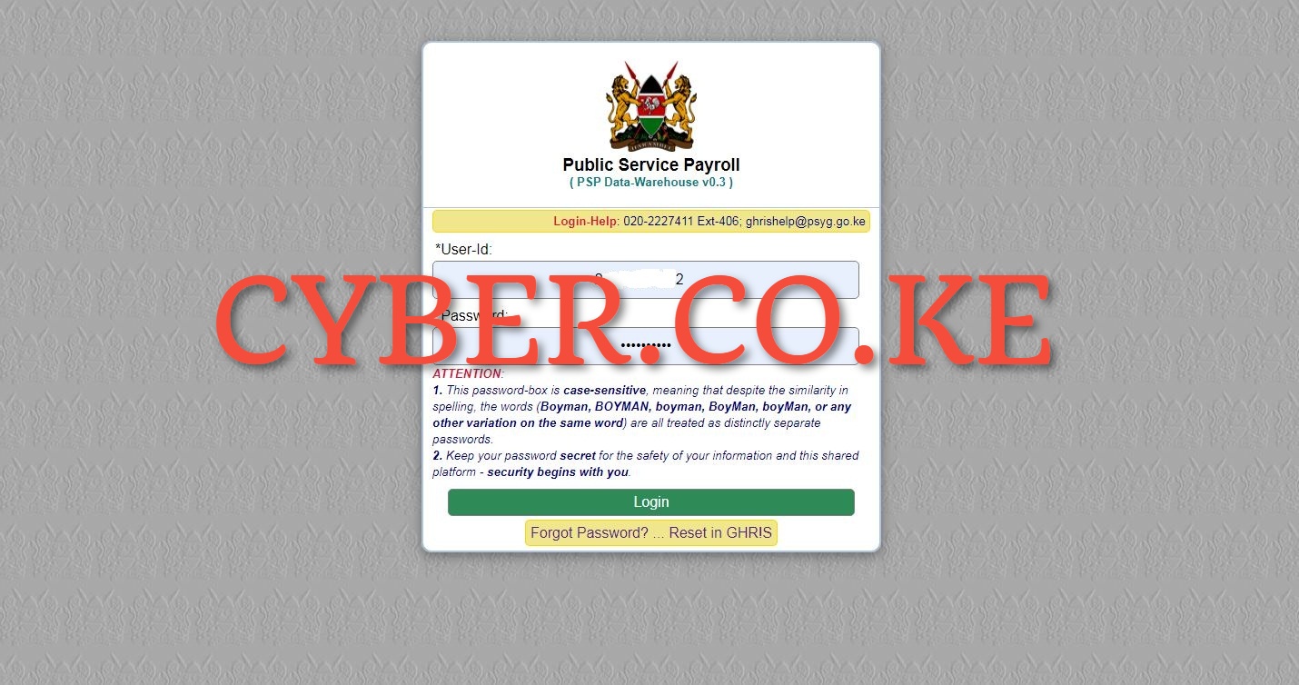 enter your user id and password