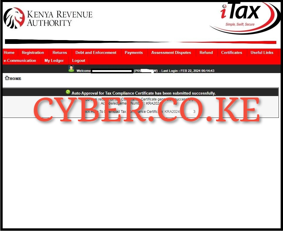 Download Group Tax Compliance Certificate (TCC)