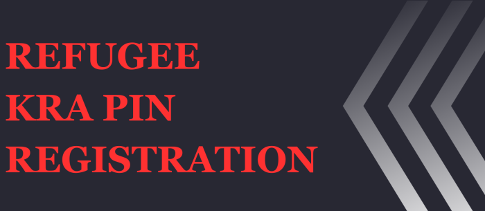 Refugee KRA PIN Registration
