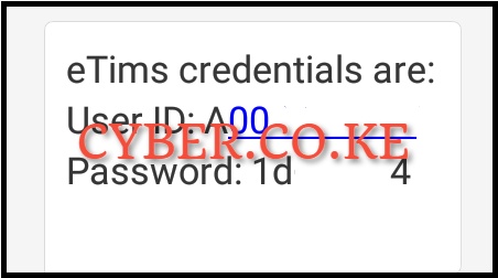 eTIMS Credentials