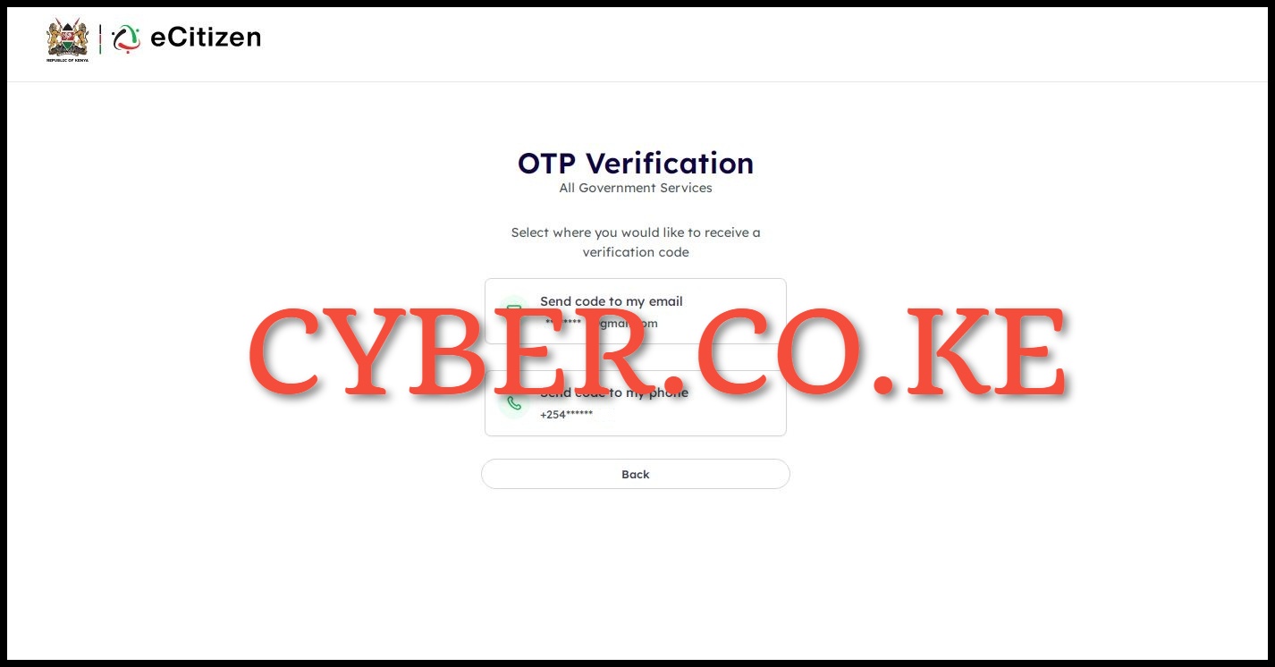 eCitizen OTP Verification