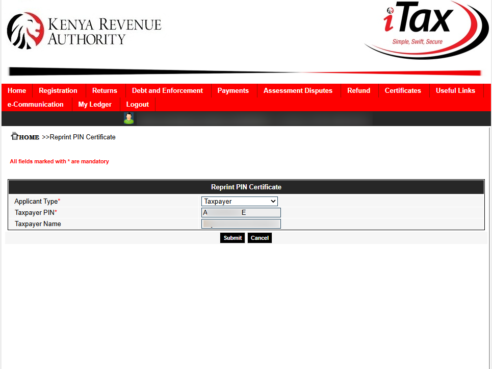 select applicant type