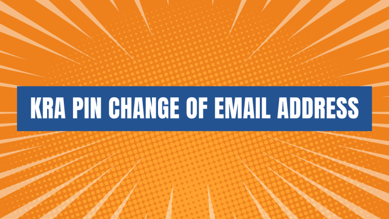 Do you want to Change the Email Address linked to KRA PIN Number on iTax (KRA Portal)? Fill and submit your request online for KRA PIN Change of Email Address services at CYBER.CO.KE today.