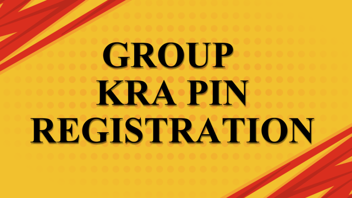 Group KRA PIN Registration - Apply and get Group KRA PIN Number and Group KRA PIN Certificate using CYBER.CO.KE quickly and easily today.