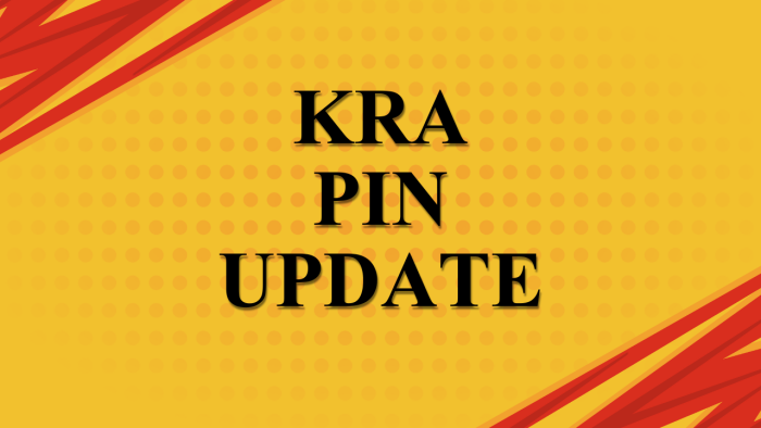 KRA PIN Update – Fill and submit the online service request form and get your KRA PIN Number and KRA PIN Certificate via Email Address and WhatsApp.