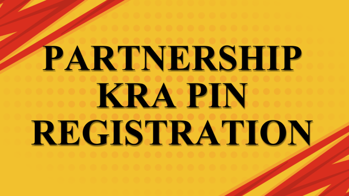 Partnership KRA PIN Registration - Apply and get Partnership KRA PIN Number and Partnership KRA PIN Certificate using CYBER.CO.KE quickly and easily today.