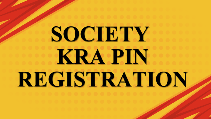 Society KRA PIN Registration - Apply and get Society KRA PIN Number and Society KRA PIN Certificate using CYBER.CO.KE quickly and easily today.