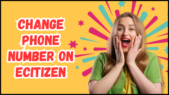 change phone number on ecitizen