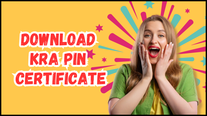 How To Download KRA PIN Certificate - Learn the step-by-step process that you need to follow so as to Download your KRA PIN Certificate.