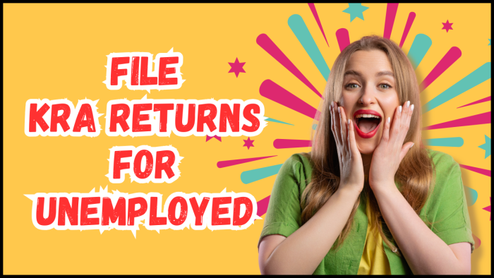 How To File KRA Returns for Unemployed - Learn the step-by-step process that you need to follow so as to File KRA Returns for Unemployed.