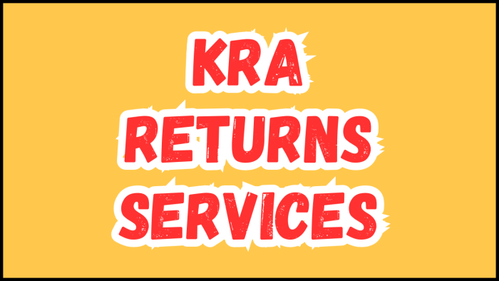 KRA Returns Services - Submit your KRA Returns Services request online and get your KRA e-Return Acknowledgement Receipt via Email Address and WhatsApp.