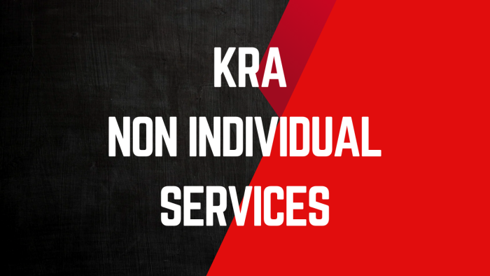KRA Non Individual Services