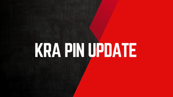 KRA PIN Update